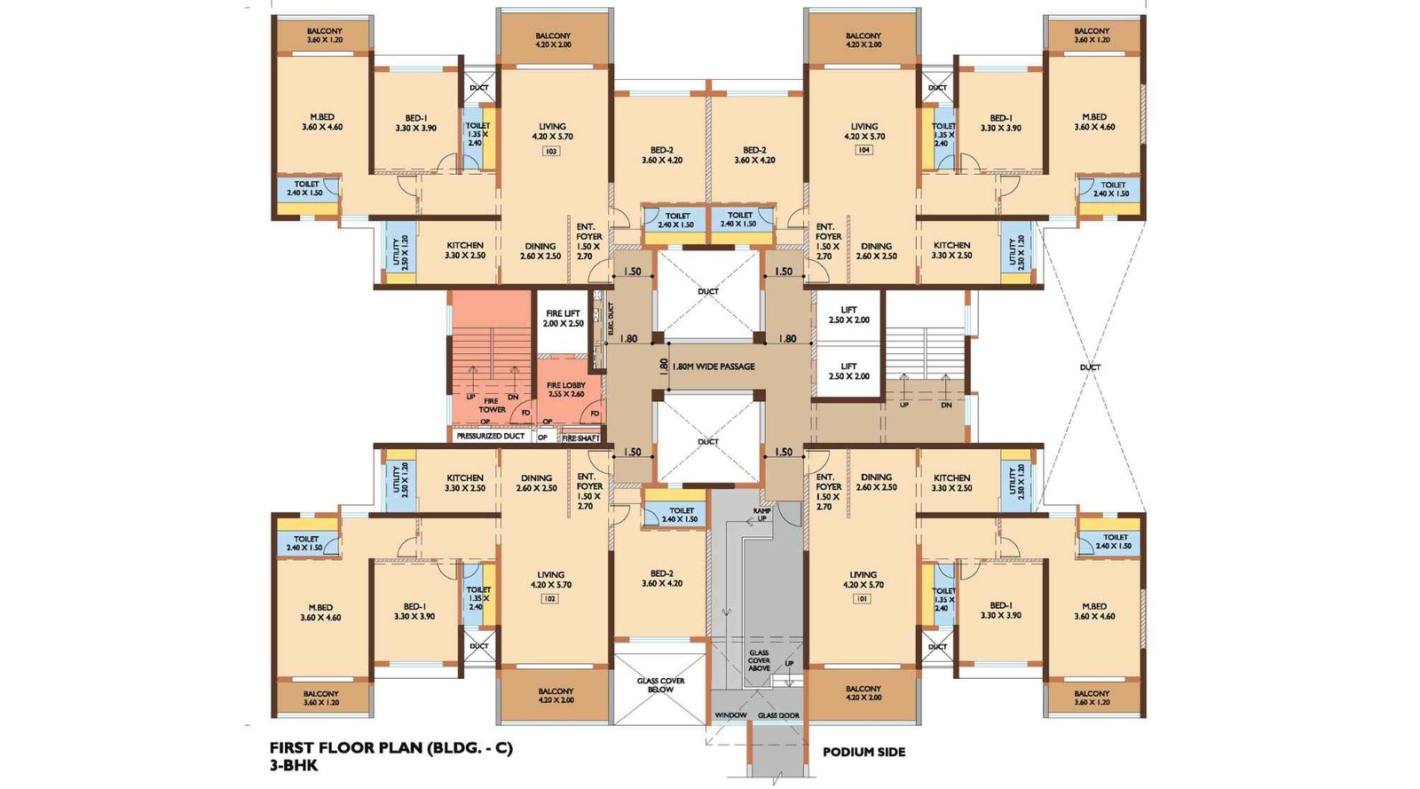 Nanded-City- Saajgiri-First-floor-plan-BLDG-C